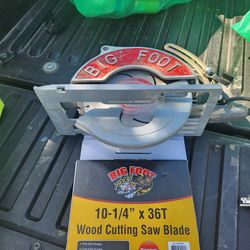 Bigfoot skilsaw 10.5"