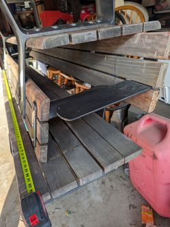 Wood bench