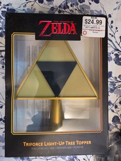 The Legend of Zelda 9" Nintendo Triforce Light-Up Christmas Tree Topper Link