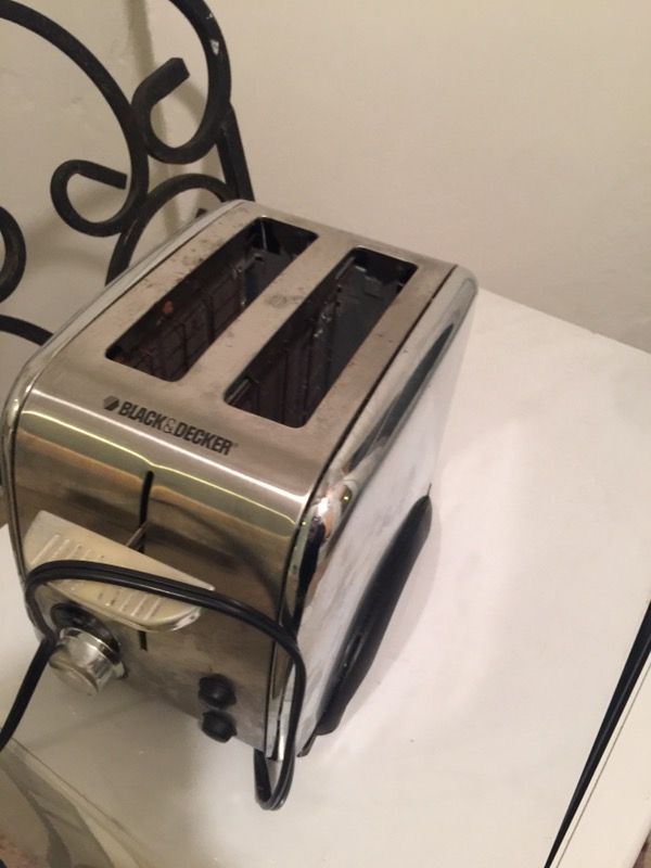 Coffee table leather IKEA chair microwave and toaster