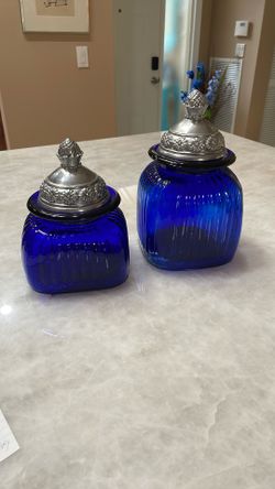 Cobalt Blue Canisters