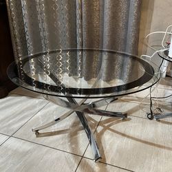 Glass Round table