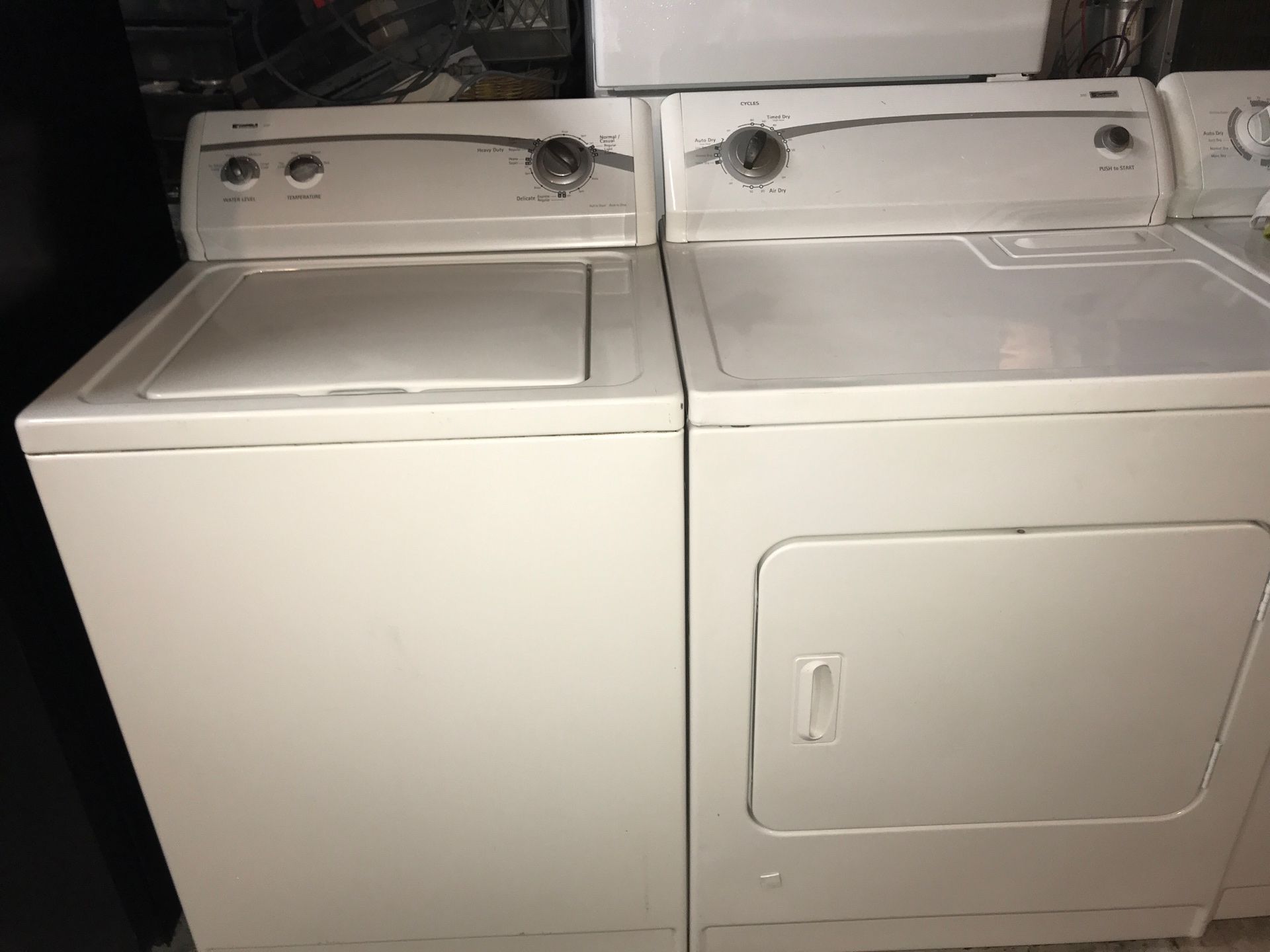 Kenmore washer and Kenmore gas dryer works perfectly