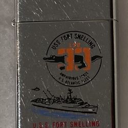 Vintage Zippo USS Fort Smelling LSD 30, Navy Dock Landing Ship