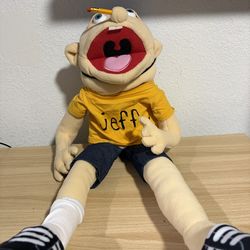 Jeffy Puppet SML, Puppet With Helmet, Shoes, , Shirt, Pencil