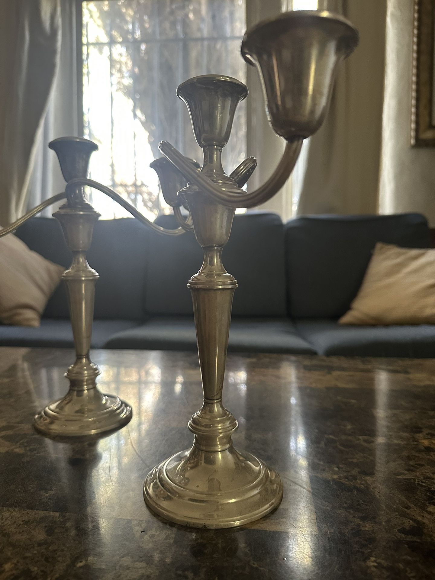Gorham Stamped Sterling Silver Candelabras