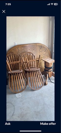 ❤️ SOLID WOOD DINNER TABLE WITH EXTENSION AND 4 CHAIRS❤️