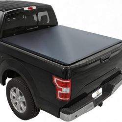 5.5FT Soft Roll-Up Tonneau Cover for Ford F-150 2004-2026, Truck Bed Cover Black