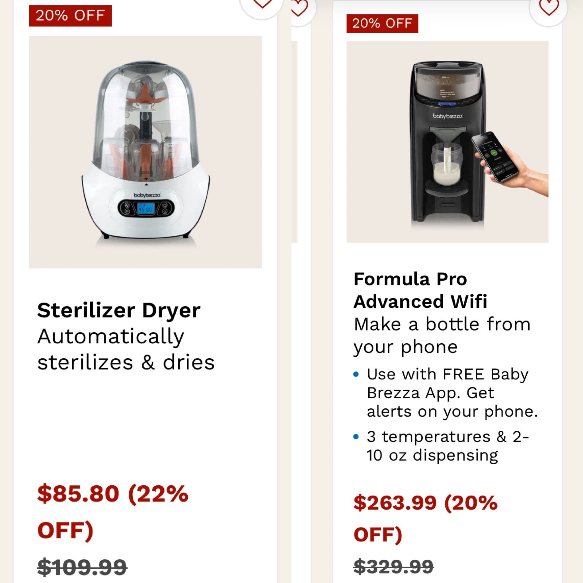 Baby Brezza/steriler Like New $150 Set