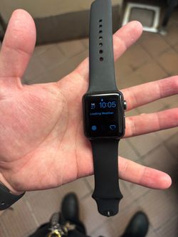 Apple Watch Space Gray with Black Sport Band