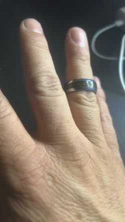 mans rings  fiber  &Platinum  Wedding Rims