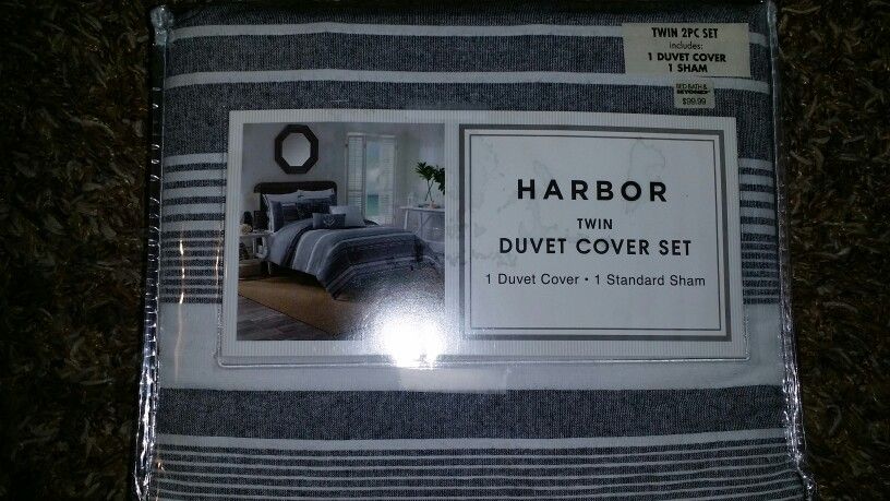 Harbor Twin 2 pc Duvet Cover set Bed Bath & Beyond