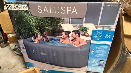 SaluSpa Coronado EnergySense Square Air Jet 4-6 Person Inflatable Spa