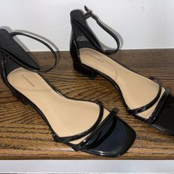 14th & Union Womens Sandals Ankle Strap Low Block 7.5