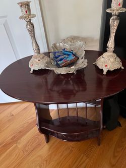 Quality end table $39 Scotch guard Runners $50 desk $50 and so much furniture
