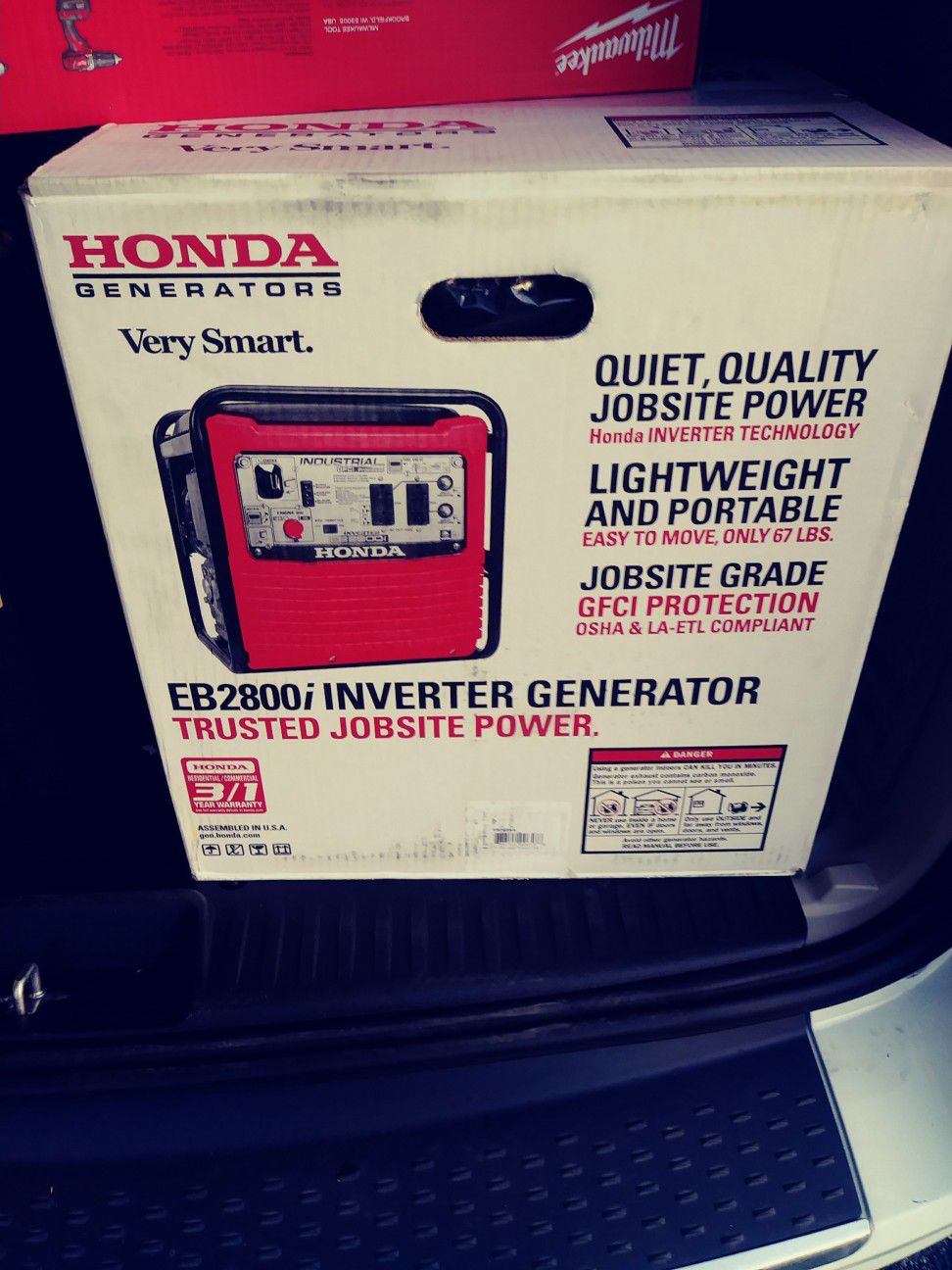 Brand new Honda generator
