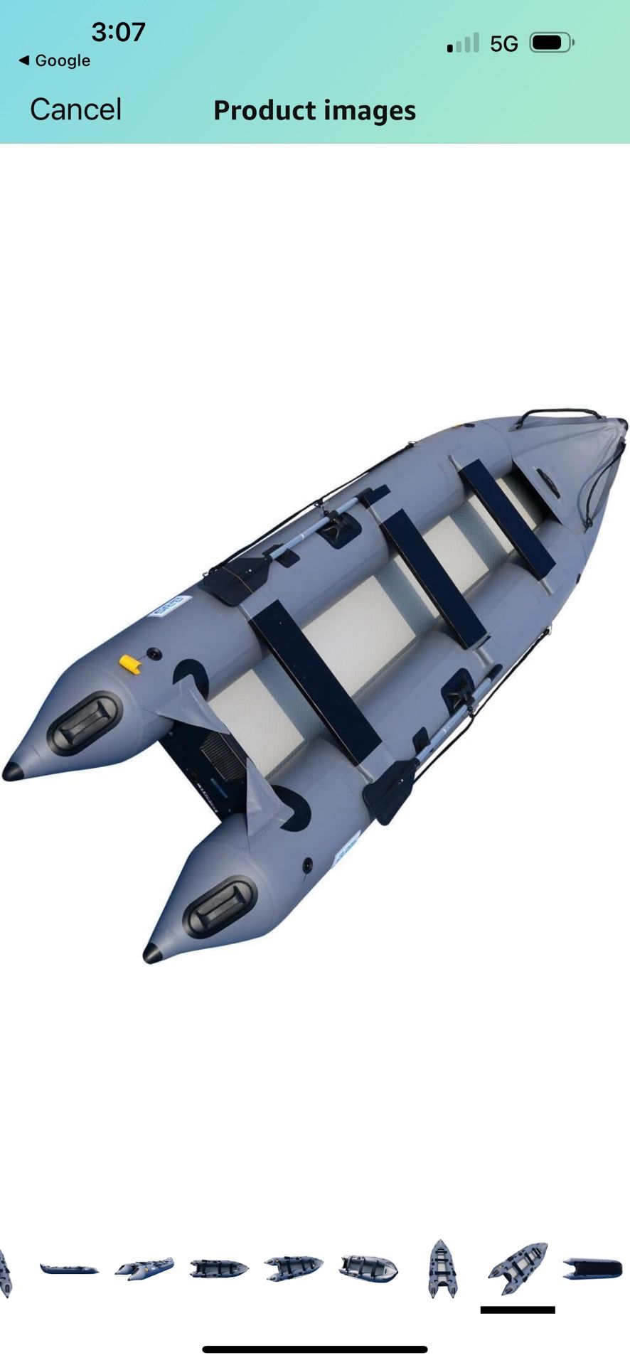 Bris 14’ Inflatable Boat with Newer Trolling Motor