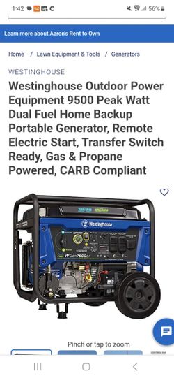 Westinghouse Outdoor Power Generator