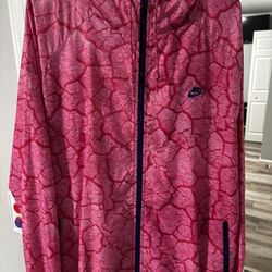 Nike Windrunner Air Force Split Jacket Pink White XL Men’s Rare Streetwear VTG