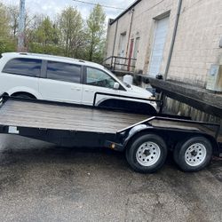 16 Foot Car Hauling Trailer