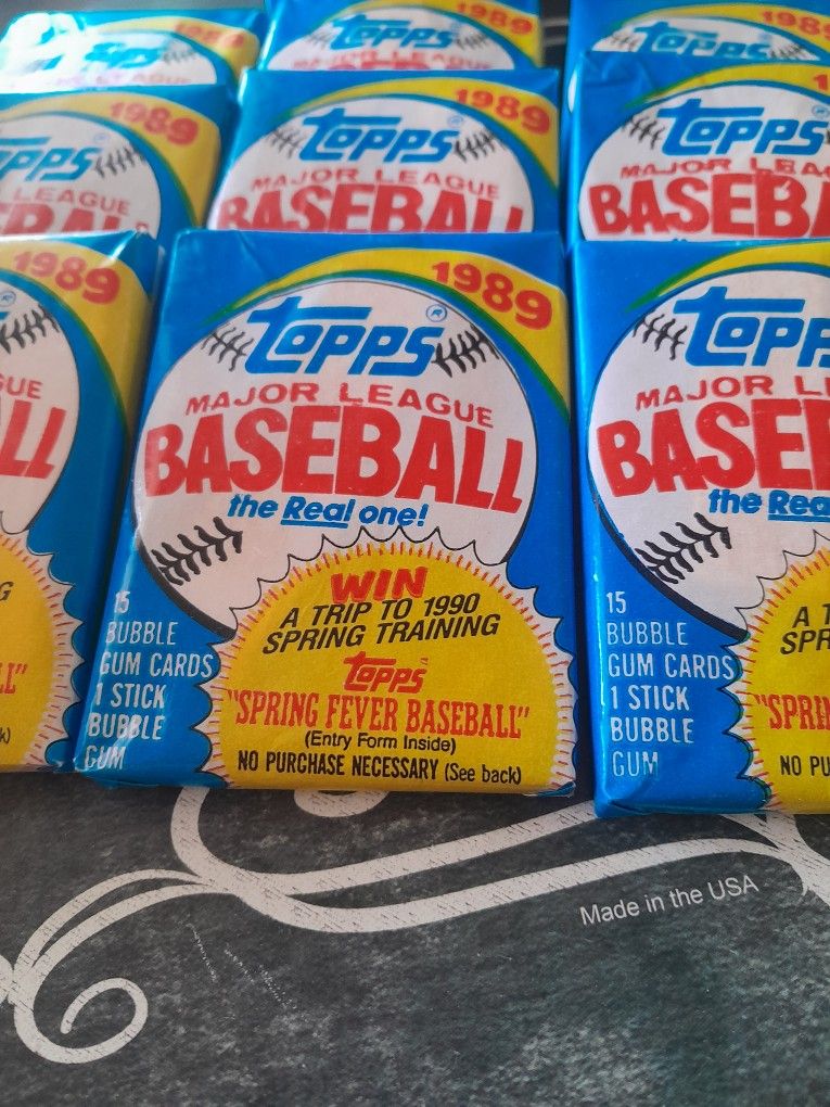 1989 Topps Baseball Cards Packs