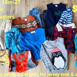 Boys various sizes - zoom in for details