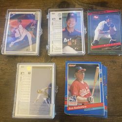 Sports Card Lot Vintage MLB Baseball Cards 1990's Lot of 100 Cards