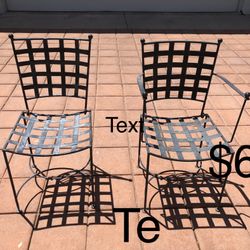 Heavy metal chairs. 2 For Only $60.