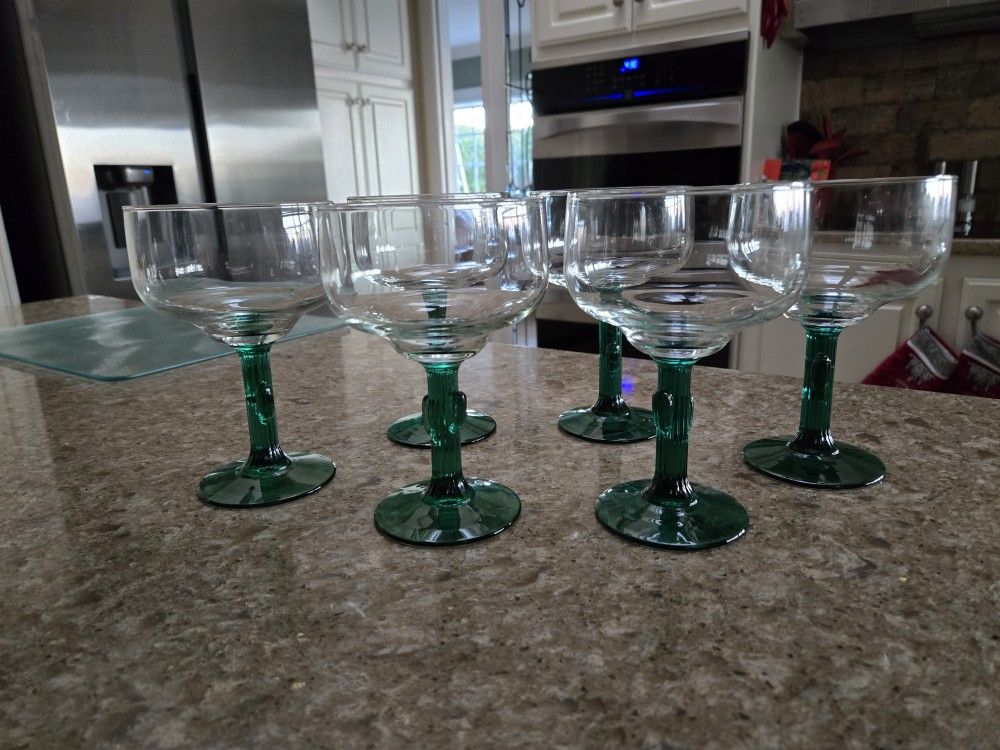 Set Of 6 MARGARITA GLASSES
