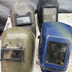 Lot Of 4 Welding Helmets