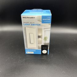 Merkury Innovations Smart Wi-Fi Light Switch, Voice Control, App & Touch