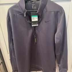 NWT Men’s Nike Golf Quarter Zip Zip Pullover XL Dark Grey
