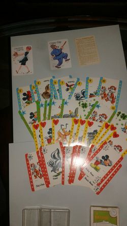 Walt Disney's disneyland play cards