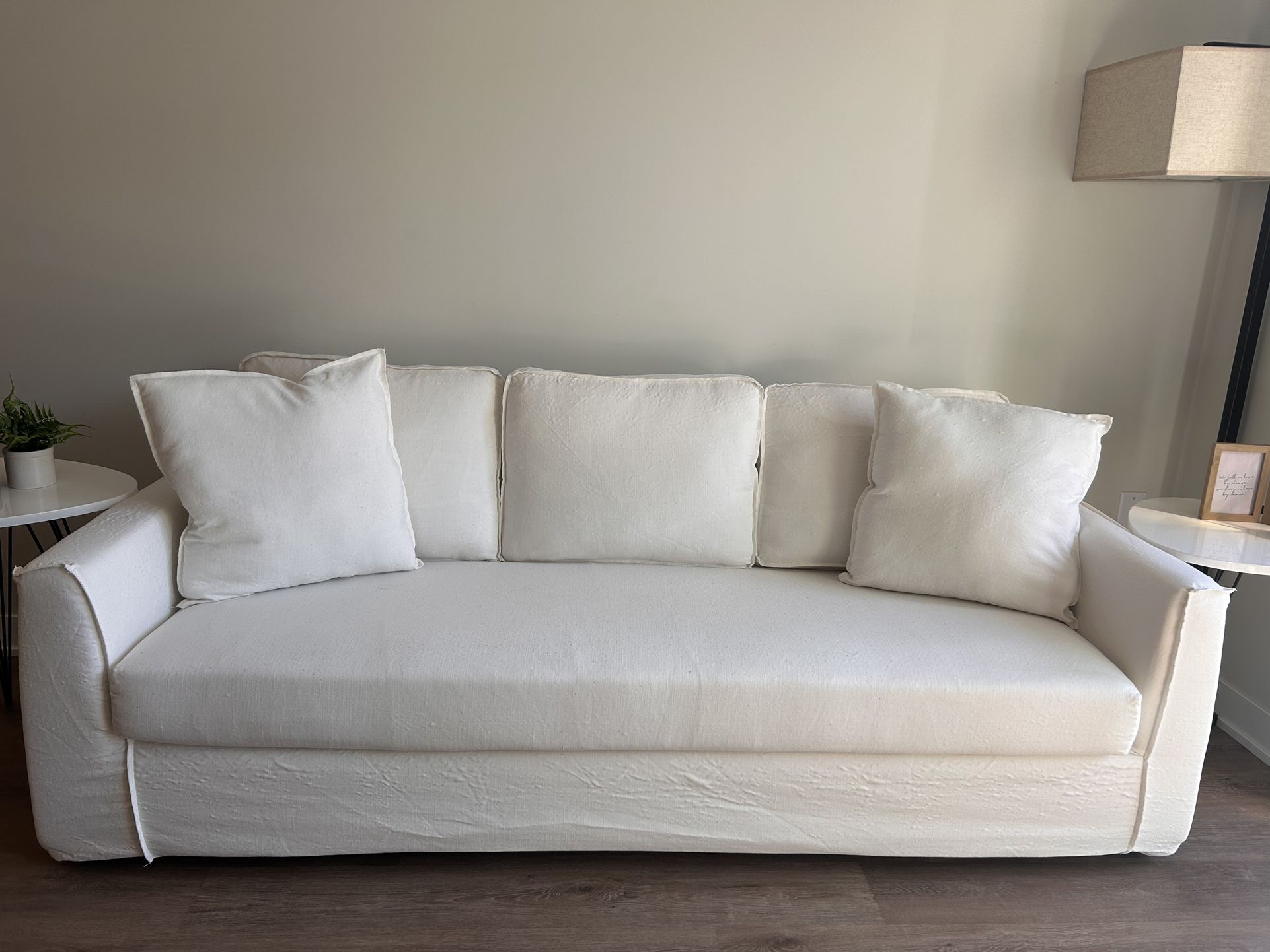 Modern Off - White Sofa