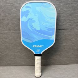 New Friday Original Thermoformed Carbon Fiber Pickleball Paddle Blue Sky