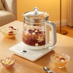 Brand New 1.8L Glass Electric Health Pot, Multi-use for Tea, Soup, Porridge & Herbal Tea
