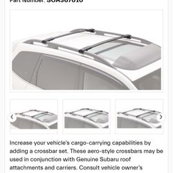 BrightLines Roof Rack Aero Crossbars  for 2019-2024 Subaru Forester