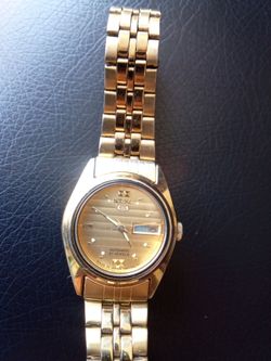 Seiko 5 automatic rare vintage ⌚ gold tone