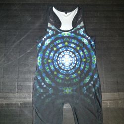 Custom Made Wrestling Singlet Tie-dye Mandela XL