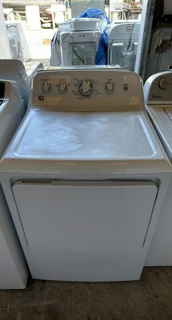 White GE Dryer with Knob Controls, Lightly Used