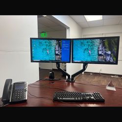 Two 17’ Dell Computer Monitors