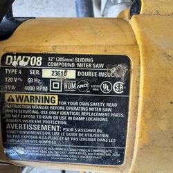 Dewalt Miter Saw 