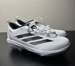 New adidas Wmns Adizero Instinct 2.0 TPU White Black Size8 JH6796 Softball Cleat