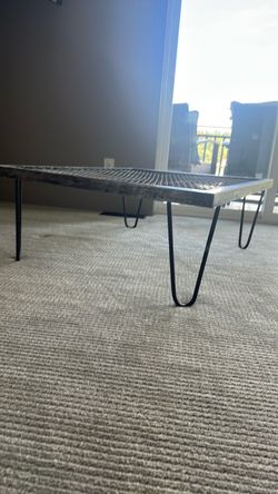 Steel coffee table