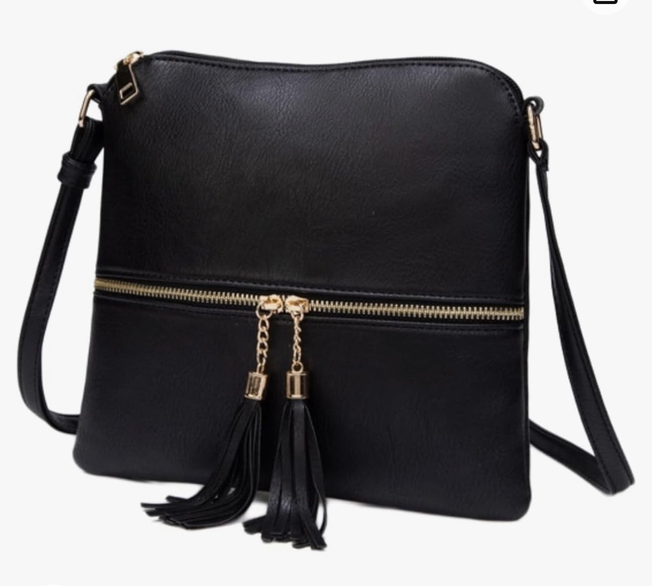 Crossbody Bags For Women with Tassels Adjustable Strap PU Leather Trendy Shoulder Bag Cross Body Bag Handbags