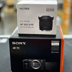 Sony a7c digital Camera + Viltrox AF20/2.8FE Lense Combo
