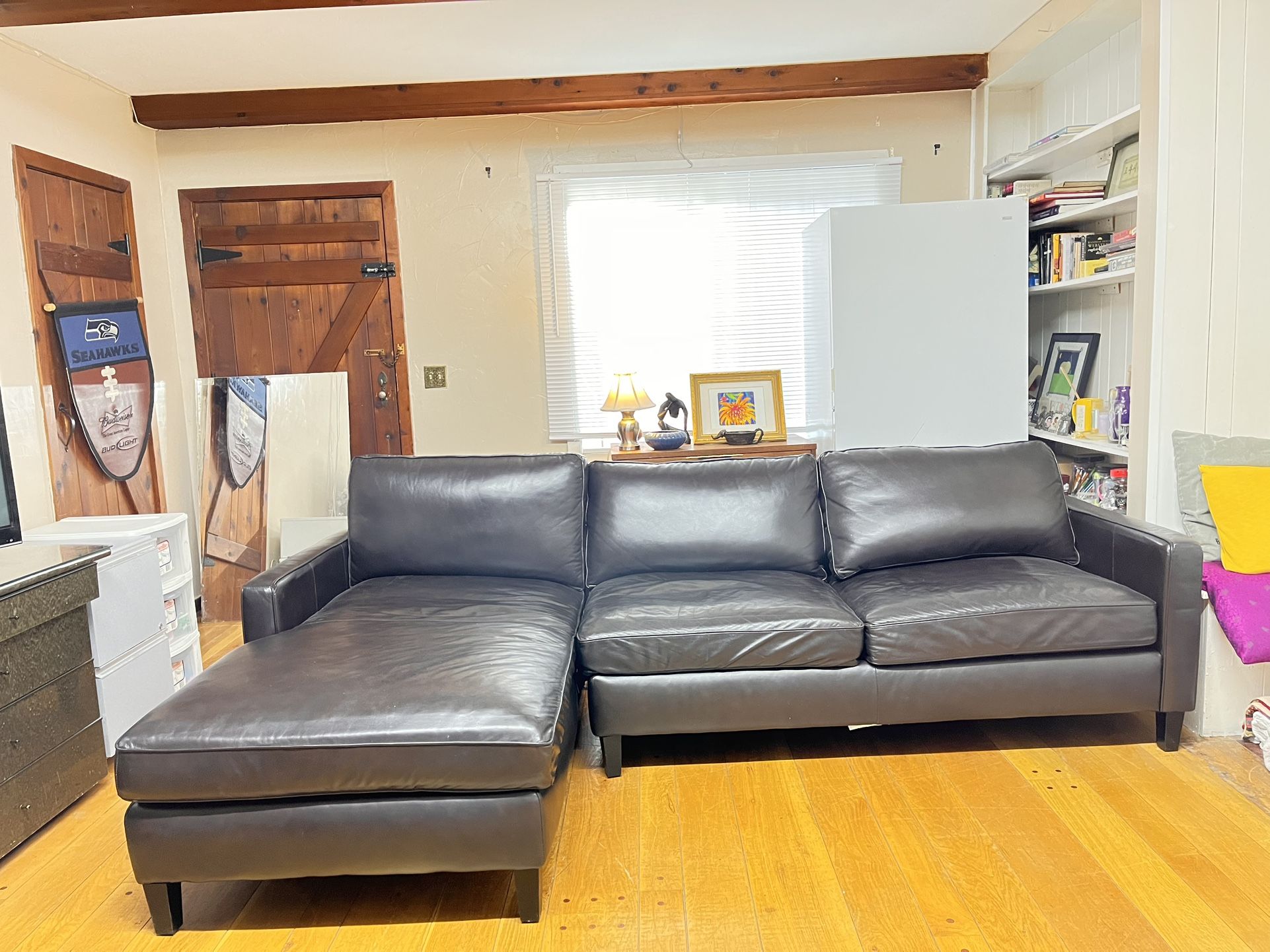 Genuine Leather Sectional Sofa