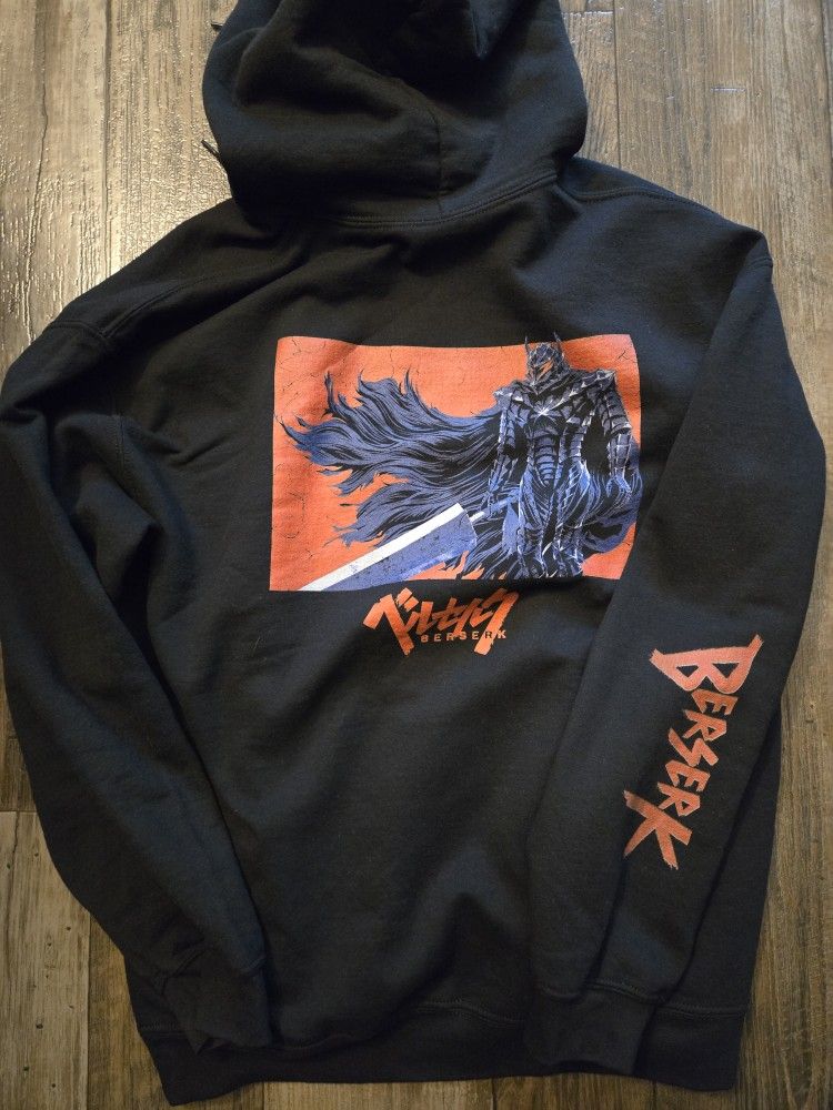 Official rare Atsuko Berserk double sided hoodie large guts anime manga figma figuarts femto griffith figure goku deluxe supreme vampire hunter d