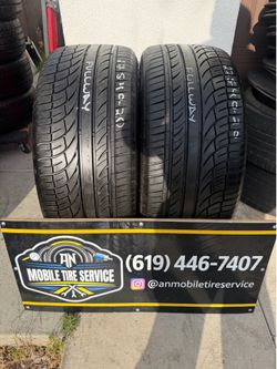 2 USED TIRES 275/40/20 FULLWAY HP108 $220 CASH PRICE MOUNTED & BALANCE
