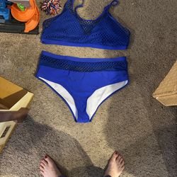 SHEIN Bright Blue Bikini Set